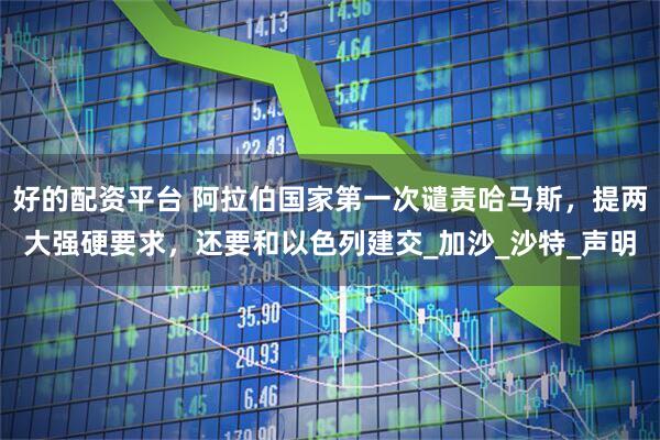 好的配资平台 阿拉伯国家第一次谴责哈马斯，提两大强硬要求，还要和以色列建交_加沙_沙特_声明